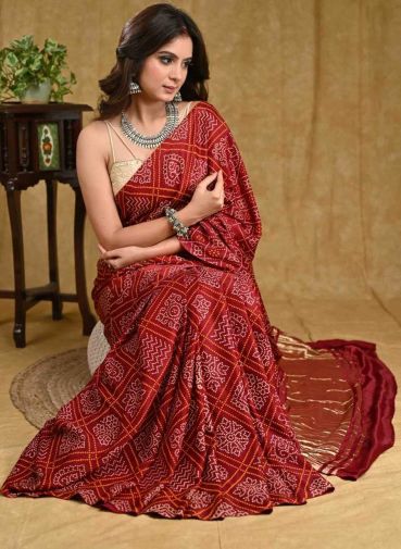 Ajrakh Saree Manufacturers in Delhi