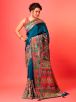 Blue Pashmina Silk Wedding Saree Intricate Zardosi Zari and Cutdana Gota Work Manufacturers  in Delhi