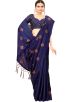 Classic Embroidered Silk Blend Mundum Neriyathum Saree in Blue A Blend of Tradition and Style Manufacturers  in Delhi