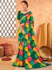 Deep Sea Green Weightless Georgette Saree Trendy Royal Silk Printed Saree for Casual Wear Manufacturers  in Delhi