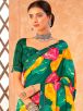 Deep Sea Green Weightless Georgette Saree Trendy Royal Silk Printed Saree for Casual Wear Manufacturers  in Delhi
