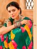 Deep Sea Green Weightless Georgette Saree Trendy Royal Silk Printed Saree for Casual Wear Manufacturers  in Delhi