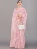 Designer Pink Bridal Saree Net Fabric with Rich Zari Embroidery for Weddings Manufacturers  in Delhi