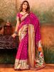 Elegant Banarasi Silk Jacquard Saree Multicolor Zardosi Embroidery for Grand Celebrations Manufacturers  in Delhi