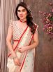 Elegant Cream and Red Ethnic Motifs Printed Jute Cotton Saree with Printed Border – Perfect for Festive Occasions Manufacturers  in Delhi