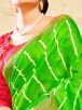 Elegant Green Lehariya Linen Saree with Striped Print Perfect for Festive Occasions Manufacturers  in Delhi