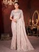 Elegant Grey Bead Work Saree with Sequin Detailing - Perfect for Party Wear Manufacturers  in Delhi