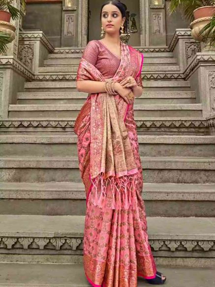 Elegant Printed Pure Silk Chanderi Cotton Saree for Weddings Authentic Manufacturers  in Delhi