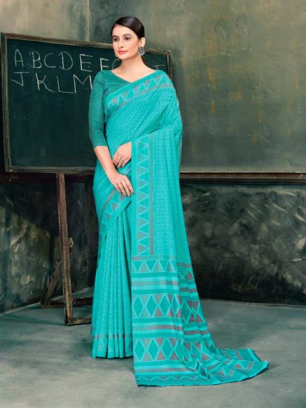 Elegant Uniform Saree in Multiple Color with Perfect for Formal Wear Manufacturers  in Delhi