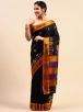 Exquisite Kasuti Black Soft Cotton Wedding Saree and Geometric Patterns Manufacturers  in Delhi