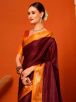 Hand Woven Brown Mysore Silk Saree with Zari Embellishments and Heavy Pallu Design Manufacturers  in Delhi