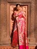 Luxurious Handwoven Pink Pure Katan Silk Banarasi Brocade Saree Dry Clean Only Manufacturers  in Delhi