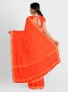 Orange Venkatgiri Cotton Saree with Checked Pattern and Solid Border – Traditional Indian Wear Manufacturers  in Delhi