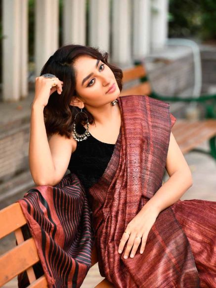Premium Georgette Red Ghicha Silk Saree with Printed Work for Festival Party Reception and Wedding Manufacturers  in Delhi