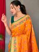 Premium Silk Screen Printed Multi Color Patola Silk Saree for Parties Manufacturers  in Delhi
