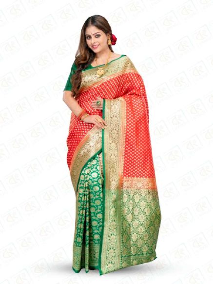 Printed Semi Katan Silk Saree Length with Blouse Piece Party Wear Special Manufacturers  in Delhi