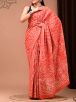 Pure Cotton Printed Saree with Block Prints and Hand Work Manufacturers  in Delhi