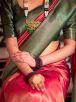 Pure Kanchipuram Dupion Silk Saree in Pink Unstitched with Steam Iron Crafted in India Manufacturers  in Delhi
