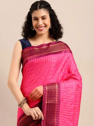 Red Uppada Silk Saree in Cotton Silk for Festive Occasions Manufacturers in Delhi