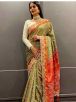 Stylish Multi Color Patola Silk Saree Featuring Printed Design for Festive Wear Manufacturers  in Delhi