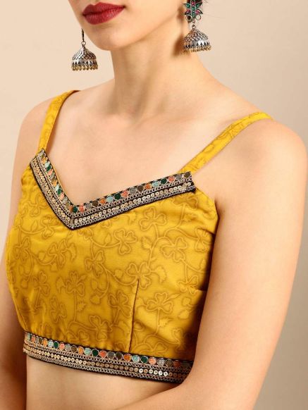 Stylish Sea Green and Yellow Floral Synthetic Saree for Casual Wear Manufacturers  in Delhi