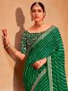 Stylish Women Bandhani Georgette Saree with Digital Print - Unstitched Blouse for Custom Fit Manufacturers  in Delhi