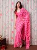 Traditional Leheriya Printed Pink and White Georgette Saree – Ideal for Festive Occasions Manufacturers  in Delhi