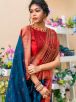 Wedding Wear Multi Color Tussar Silk Saree Semi Pure with Weaving and Temple Border Manufacturers  in Delhi