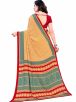 Yellow Angoori Crape Saree with Unstitched Blouse Silky and Butti Design for Wedding Wear Manufacturers  in Delhi
